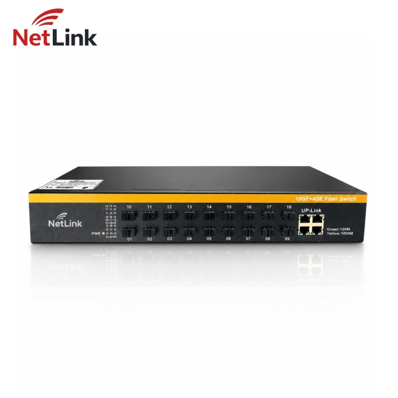 Switch Gigabit 18 SFP + 4 RJ45 Agrégation Fibre Netlink
