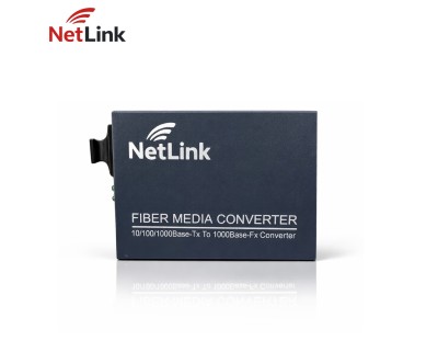 محول ألياف جيجابت NetLink 10/100/1000 لمسافة 20 كم