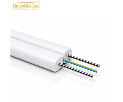 Câble Fibre Optique Outdoor Multimode 2 Cœurs Blanc 1000m