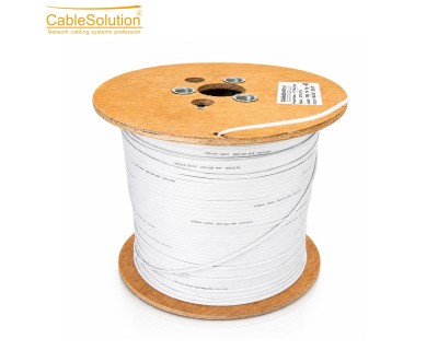 Câble Fibre Optique Outdoor Multimode 2 Cœurs Blanc 1000m