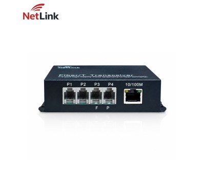 Convertisseur fibre téléphone réseau NetLink WPD-T/R4P1ET