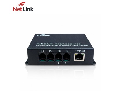 NetLink WPD-T/R4P1ET Telephone Network Fiber Converter