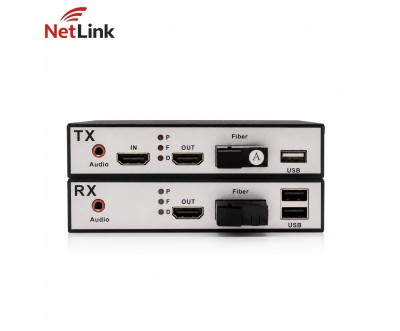 Extendeur HDMI USB Audio Fibre Optique 20KM NetLink