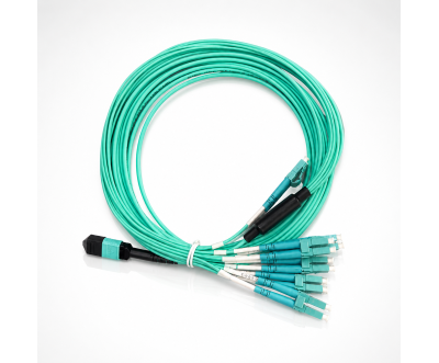 12F MPO(F) to LC/UPC OM4 Fiber Patch Cord 5M