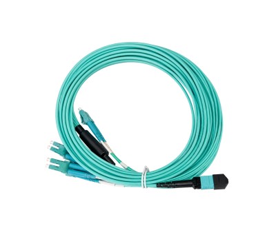 12F MPO(F) to LC/UPC OM4 Fiber Patch Cord 5M