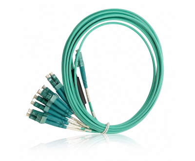 Cordon Fibre Optique 12F MPO(F)-LC/UPC OM4 5M