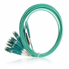 كابل ألياف بصرية 12F MPO(F) إلى LC/UPC OM4 5M