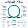 Cordon Fibre MPO(F) vers LC/UPC OM4 12F 5M