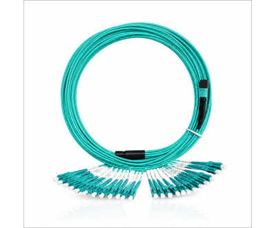 Cordon Fibre Optique 24F MPO(F)-LC/UPC OM4 5M