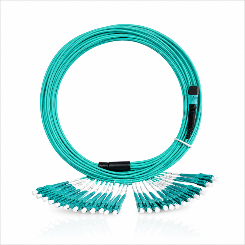 Cordon Fibre Optique 24F MPO(F)-LC/UPC OM4 5M