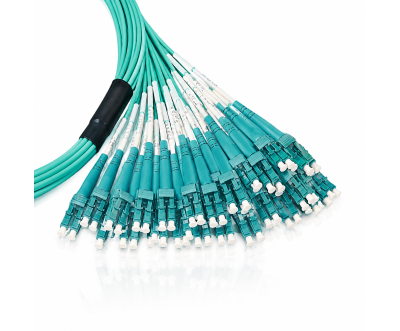 24F MPO(F) to LC/UPC OM4 Fiber Optic Patch Cord 5M