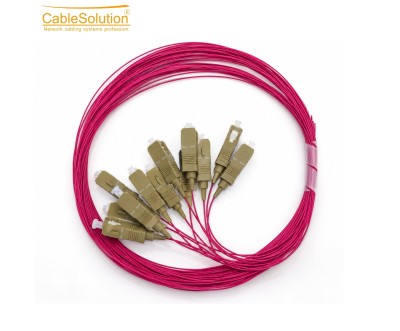 Pigtail Fibre Optique SC/UPC OM4 LSZH 1 m x12