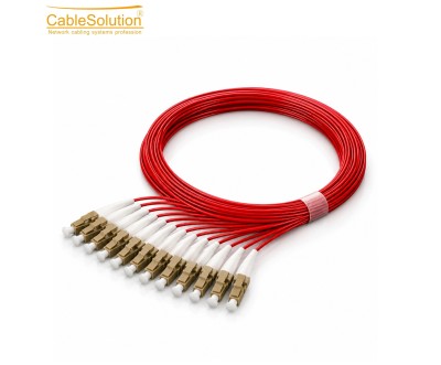 LC/UPC OM4 LSZH Fiber Optic Pigtail 1m - 12 pcs