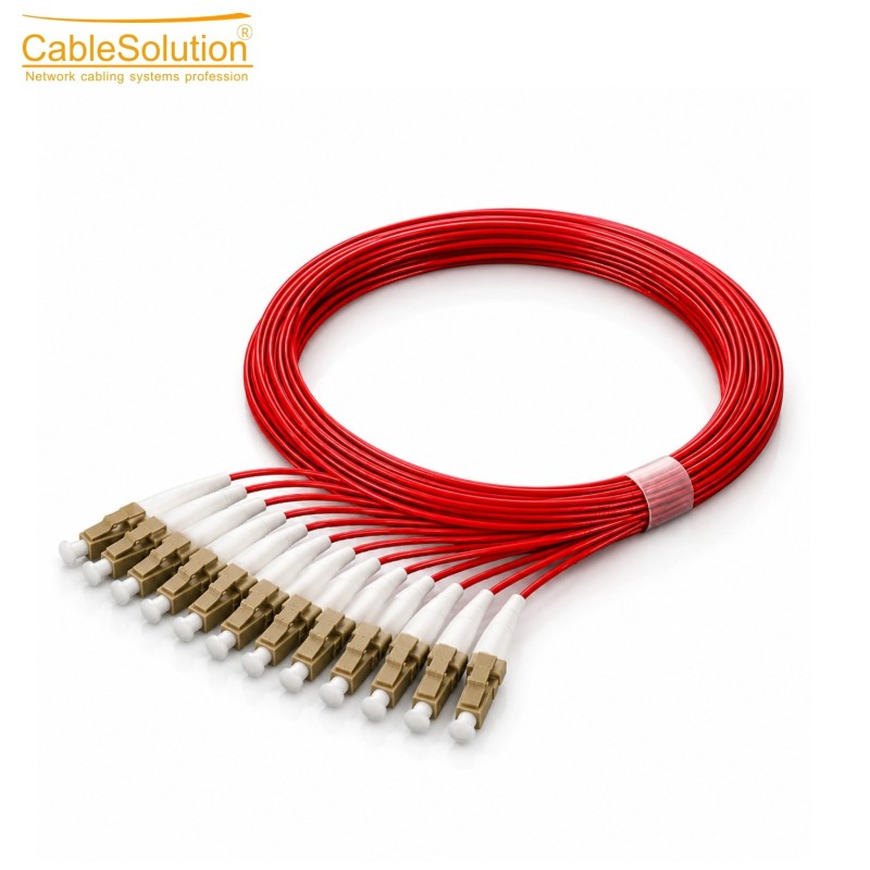 Pigtail Fibre Optique LC/UPC OM4 LSZH 1 m - 12 pcs