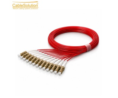 Pigtail Fibre Optique LC/UPC OM4 LSZH 1 m - 12 pcs