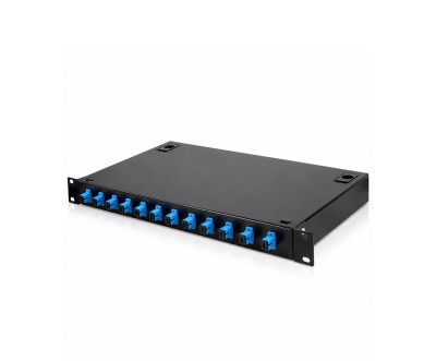 12-Port Simplex Fibre Optic Box Rackmount 19"