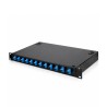 12-Port Simplex Fibre Optic Box Rackmount 19"