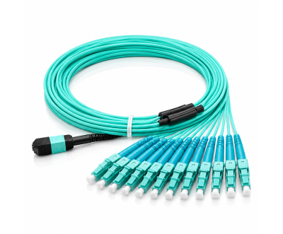 Cordon Fibre Optique 12F MPO(F)-LC/UPC OM4 5M
