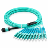 Cordon Fibre Optique 12F MPO(F)-LC/UPC OM4 5M