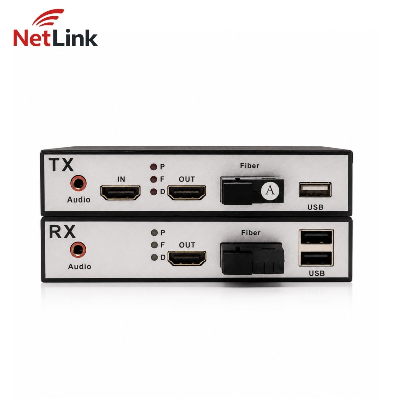 Extendeur HDMI USB Audio Fibre Optique 20KM NetLink