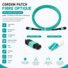 Cordon Fibre MPO(F) vers LC/UPC OM4 12F 5M