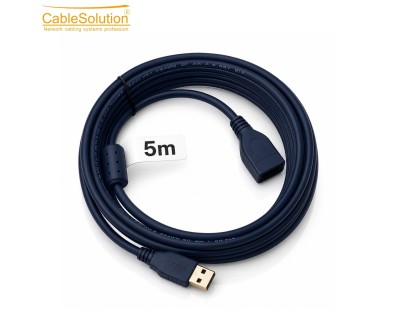 Câble Extension USB 5M USB Mâle Femelle Bleu