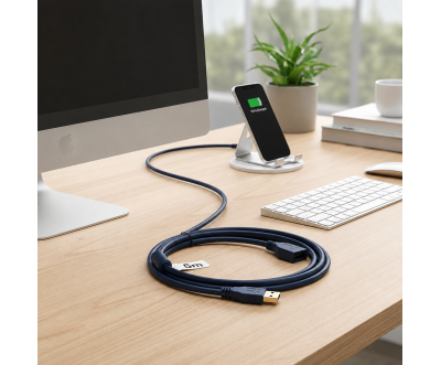 Câble Extension USB 5M USB Mâle Femelle Bleu
