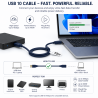 Câble Extension USB 10M USB Mâle Femelle Bleu