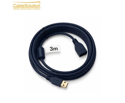 Câble USB Extension 3M CABLESOLUTION Mâle/Femelle