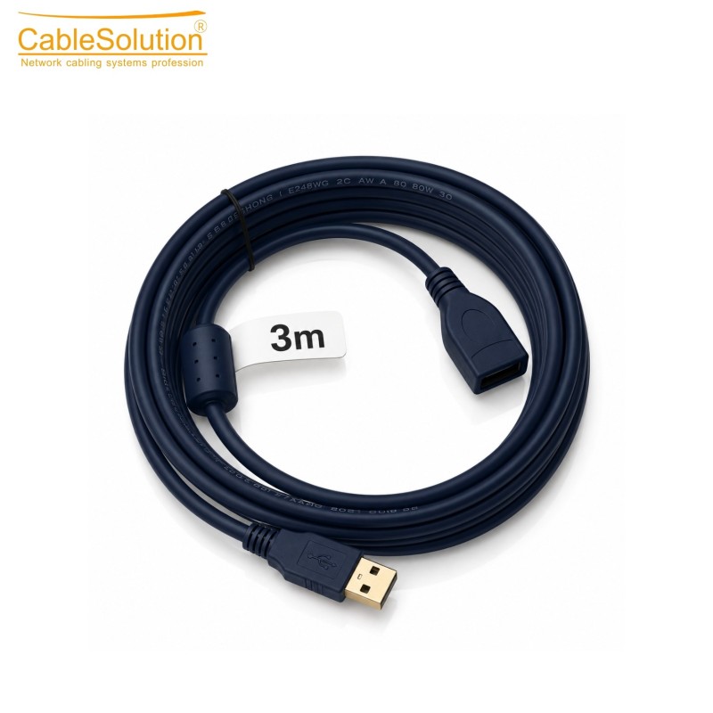 كابل تمديد USB بطول 3 متر من CABLESOLUTION
