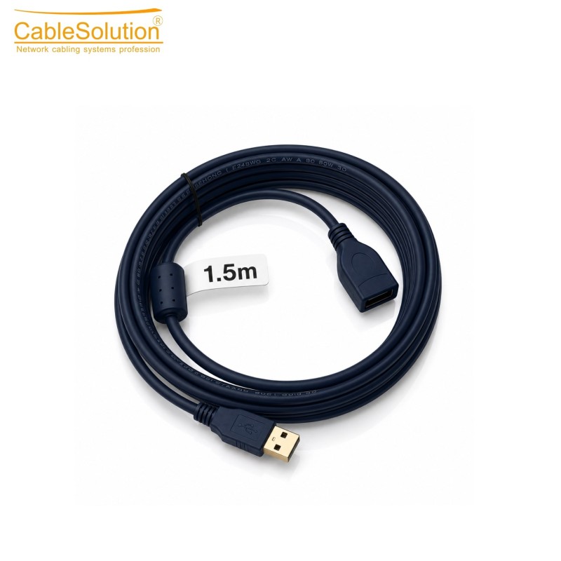 Câble Extension USB 1,5M CABLESOLUTION CS-USB 1.5