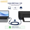 USB 2.0 Printer Cable 1.5M Type A to Type B