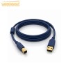 Câble USB Imprimante 5M USB 2.0 Type A/B Bleu