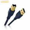 Câble USB Imprimante 5M USB 2.0 Type A/B Bleu