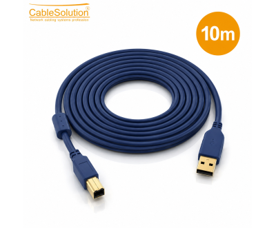 Câble Imprimante USB 2.0 10M Type A vers B