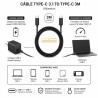 USB-C to USB-C Cable 3M 60W Black - CableSolution