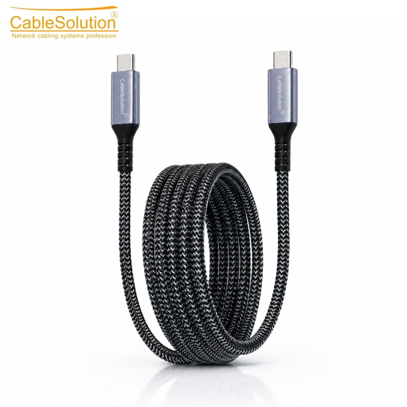 USB-C Cable 1.5m 8K 240W 40Gbps – CableSolution