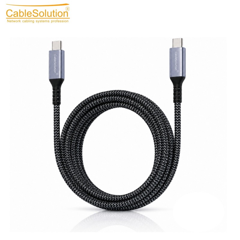 Câble USB-C 2M 8K 240W 40Gbps – CableSolution