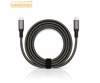 Câble USB-C 2M 8K 240W 40Gbps – CableSolution