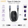 Câble USB-C 2M 8K 240W 40Gbps – CableSolution