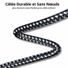 Câble USB-C 2M 8K 240W 40Gbps – CableSolution