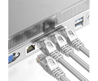 RJ45 Cat6 Cable 0.5m – Gray – Reliable 1Gbps Network Connection