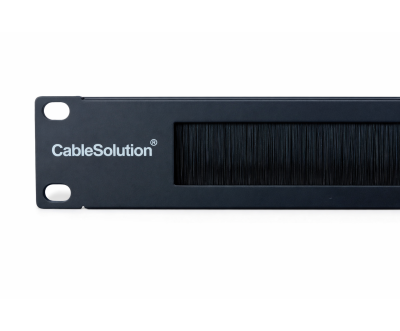 Brush Panel 1U CableSolution pour Armoire Informatique et Rack Réseau 19’’