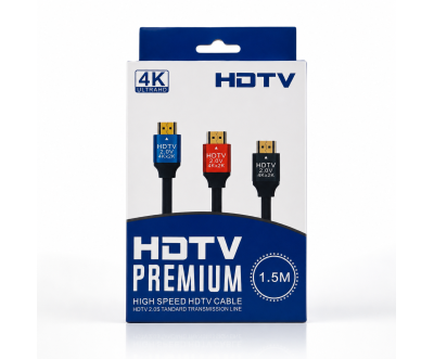 كابل HDMI 2.0 عالي السرعة 4K بطول 1.5 متر