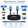 Câble HDMI 2.0 4K High Speed Premium 3 m