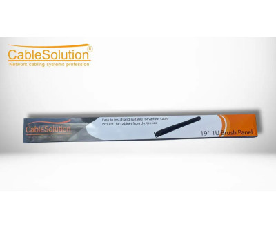Brush Panel 1U CableSolution for Computer Cabinet and 19’’ Network Rack