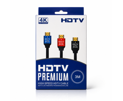كابل HDMI 2.0 عالي السرعة 4K بطول 3 متر