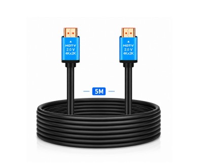 Câble HDMI 2.0 5m 4K Ultra HD High Speed Premium