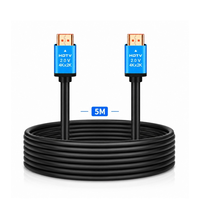 Câble HDMI 2.0 5m 4K Ultra HD High Speed Premium