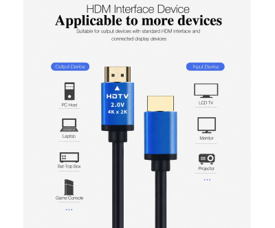 كابل HDMI 2.0 بطول 5 متر ودقة 4K عالي السرعة